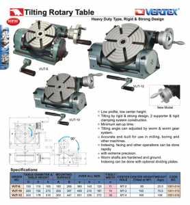 Catalog Rotary Table Vertex