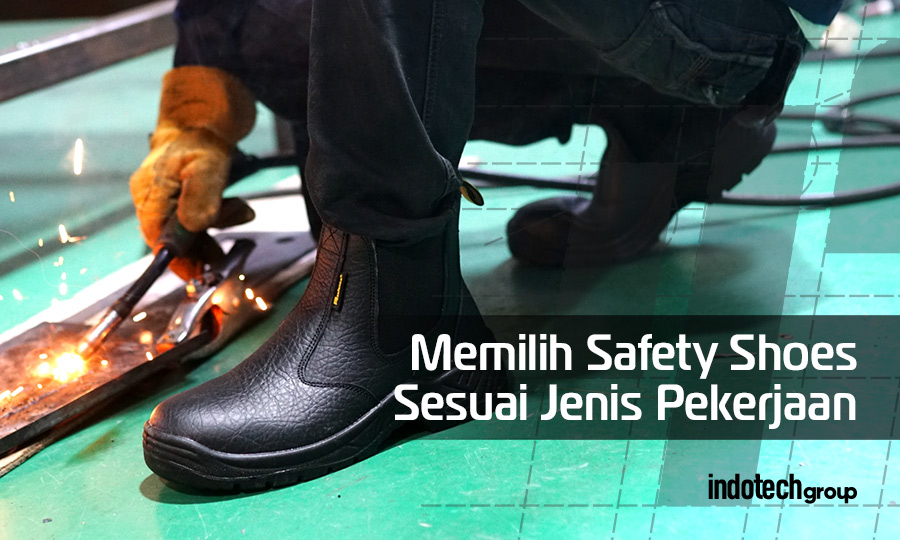 Sepatu safety sales anti air