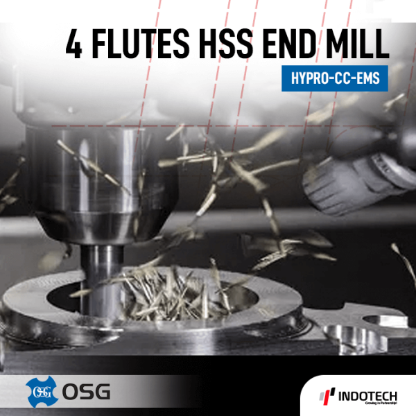 jual HSS Endmill Hypro OSG 4 Flute