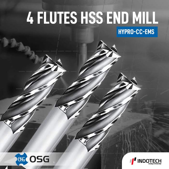 HSS Endmill 4 Flute HYPRO OSG