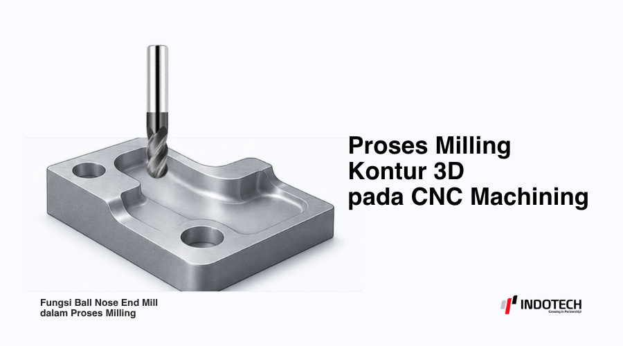 Fungsi Ball Nose End Mill - Proses Milling Kontur 3D